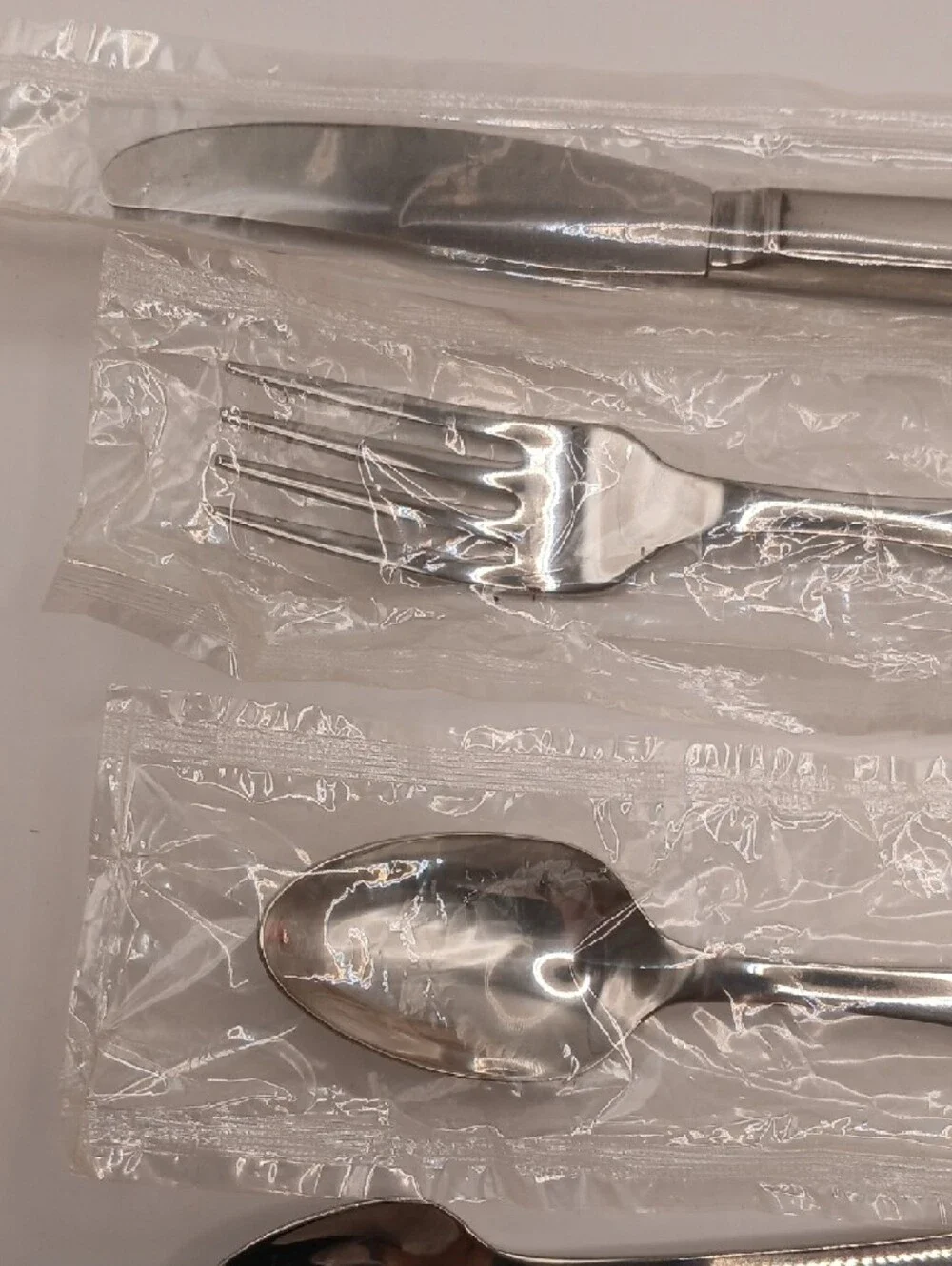 Oneida Peter Rabbit Child's Vtg Stainless Flatware Set of 4 (3 new, 1 used)